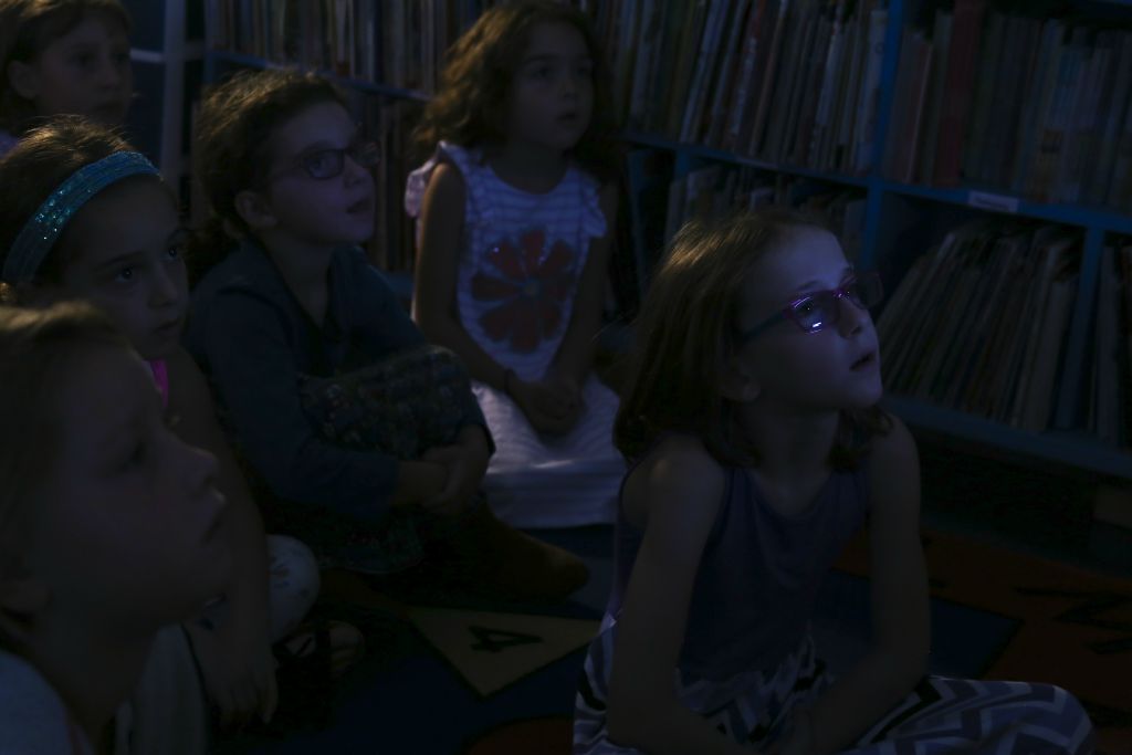 Julia Zames grows engrossed in a film telling the tale of Rapunzel.